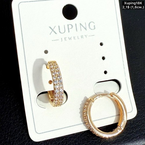 Сережки Xuping18К 20567 (1.6см)